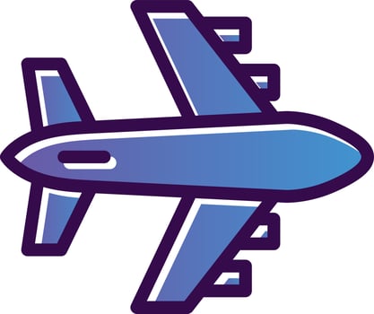 Airplane Vector Icon Design