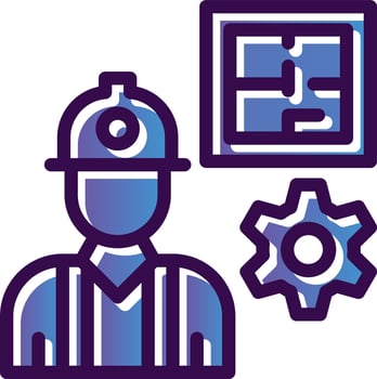 Civil Engineer Vector Icon Design