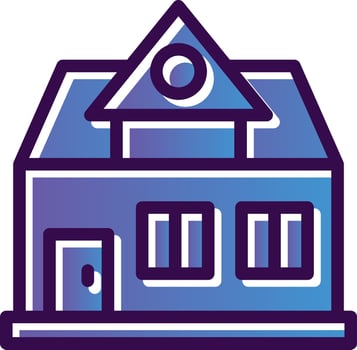 Bungalow Vector Icon Design