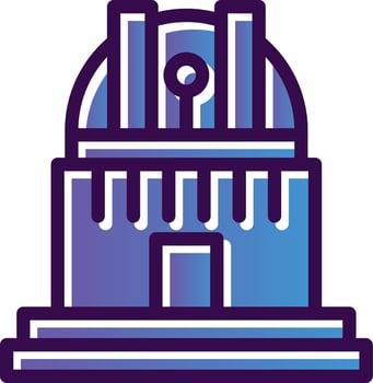 Observatory Vector Icon Design