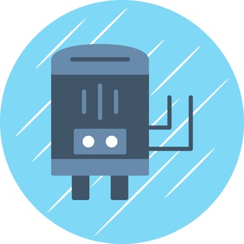 Water Boiler Vector Icon Design