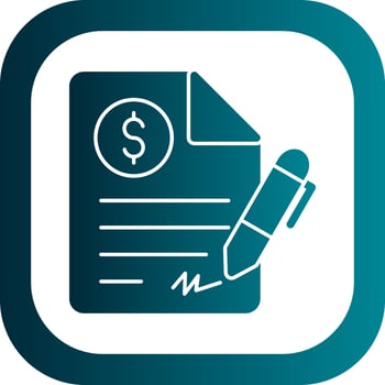 Contract Vector Icon Design