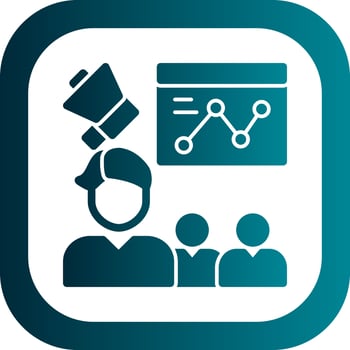 Coaching Vector Icon Design