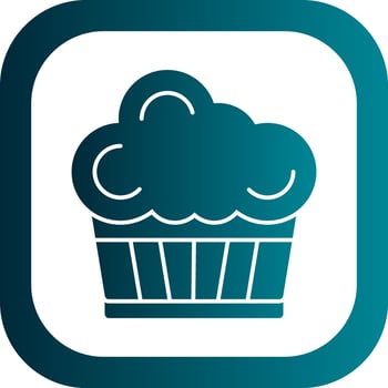 Cupcake Vector Icon Design