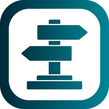 Directions Vector Icon Design