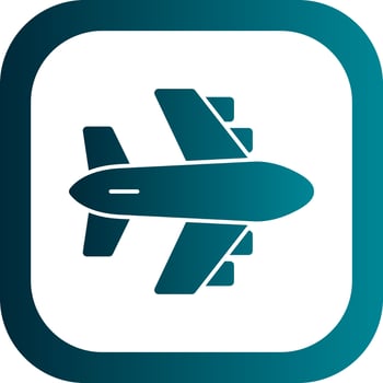 Airplane Vector Icon Design
