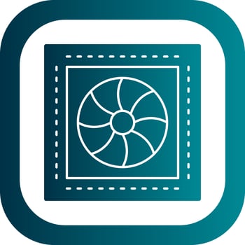 Francis Turbine Vector Icon Design