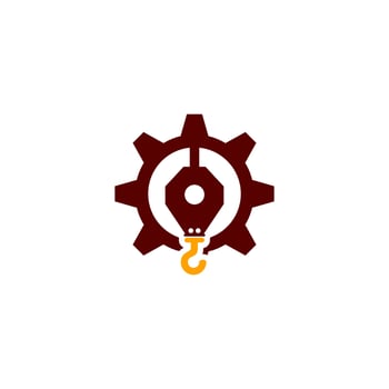 crane icon logo for company vector