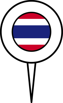 Thailand flag pin location icon. png