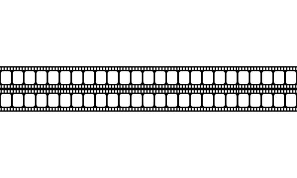 Seamless Filmstrip Motifs Pattern for Ornate, Decoration, Interior, Exterior, Background, Wallpaper, Cover or Graphic Design Element. Vector Illustration