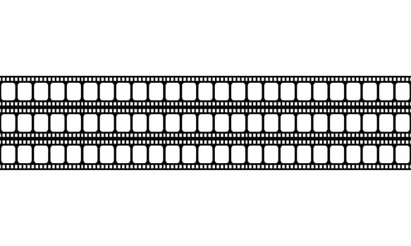Seamless Filmstrip Motifs Pattern for Ornate, Decoration, Interior, Exterior, Background, Wallpaper, Cover or Graphic Design Element. Vector Illustration