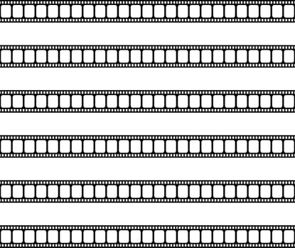 Seamless Filmstrip Motifs Pattern for Ornate, Decoration, Interior, Exterior, Background, Wallpaper, Cover or Graphic Design Element. Vector Illustration