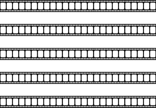 Seamless Filmstrip Motifs Pattern for Ornate, Decoration, Interior, Exterior, Background, Wallpaper, Cover or Graphic Design Element. Vector Illustration