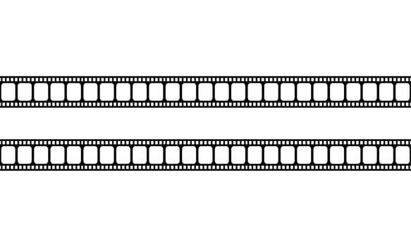 Seamless Filmstrip Motifs Pattern for Ornate, Decoration, Interior, Exterior, Background, Wallpaper, Cover or Graphic Design Element. Vector Illustration