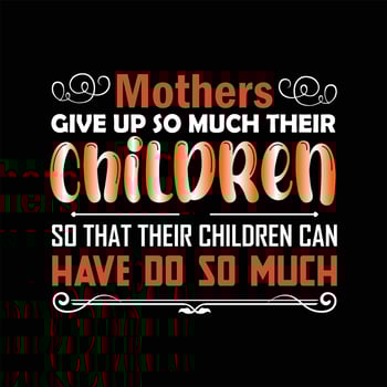 Mother T-shirt Design vector