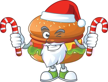 A cartoon character of hamburger vector