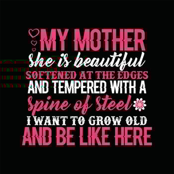 Mother T-shirt Design vector