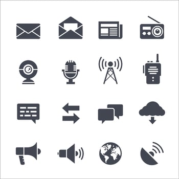 Communication filled Icon. vector