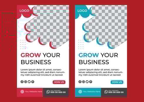 Instagram And Facebook Corporate Stories vector