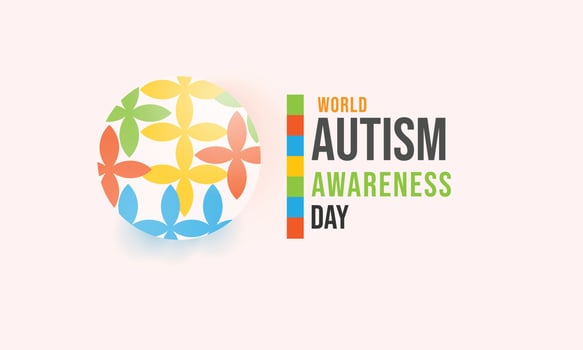 World Autism Awareness Day April 2. Template for background, banner, card, poster vector