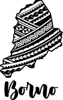 Nigerian State Design in Maori Mandala Pattern vector