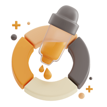 Color Picker Art Design 3D Illustration png