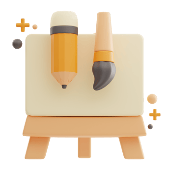 Traditional Art Design 3D Illustration png