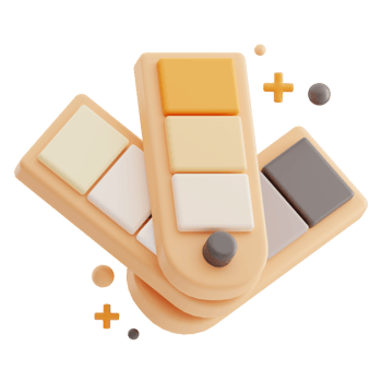 Color Palette Art Design 3D Illustration png