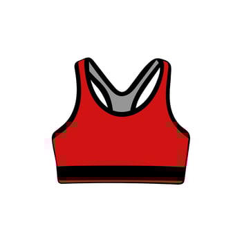 Bra sport beauty for women creative design vector