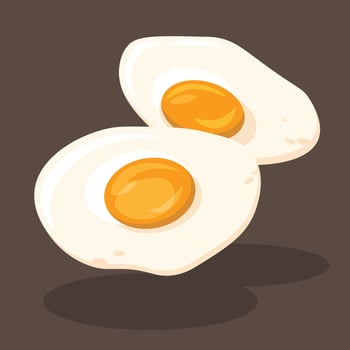 Fried Egg Vector Illustration