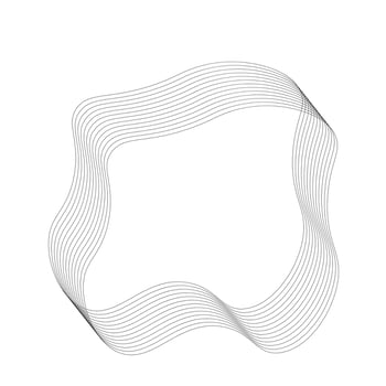 Vector Monoline Abstract Shape