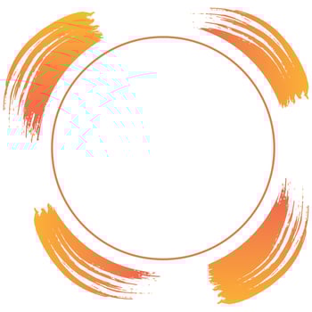 Round Inky Splashes vector