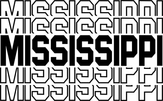 STACKED DESIGN USA STATE NAMES vector