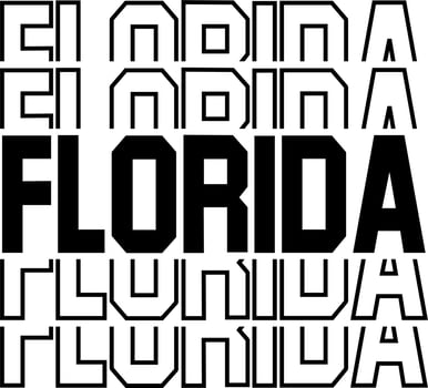 STACKED DESIGN USA STATE NAMES vector