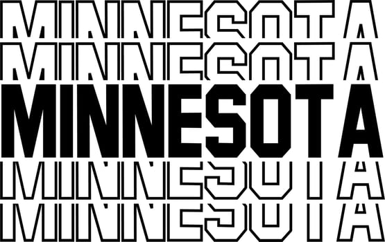 STACKED DESIGN USA STATE NAMES vector