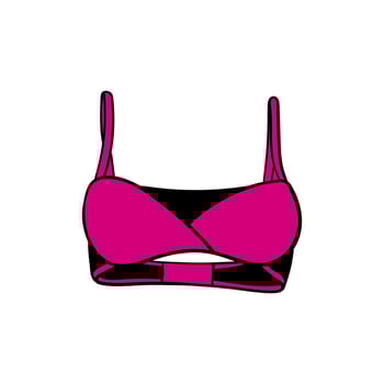 Bra woman swimsuit illustration design vector