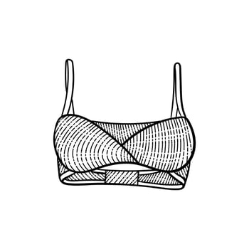 Bra sexy vintage style creative design vector