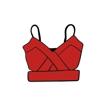 Female top sexy line illustration creative design vector