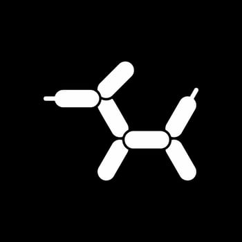 Balloon Dog Vector Icon Design