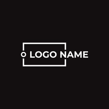 Abstract minimalist logo design concept vector