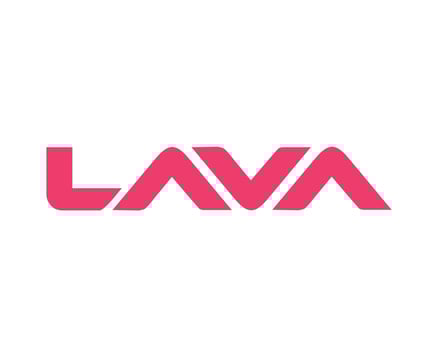 Lava Logo Brand Phone Symbol Pink Design India Mobile Vector Illustration