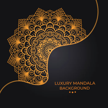 luxury ornamental mandala design vector