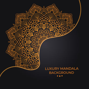luxury ornamental mandala design vector