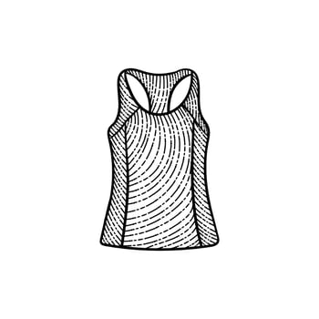 Woman sport clothes sexy vintage art design vector
