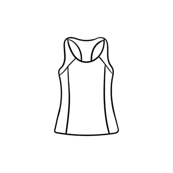Woman sport dress beauty line creative design vector