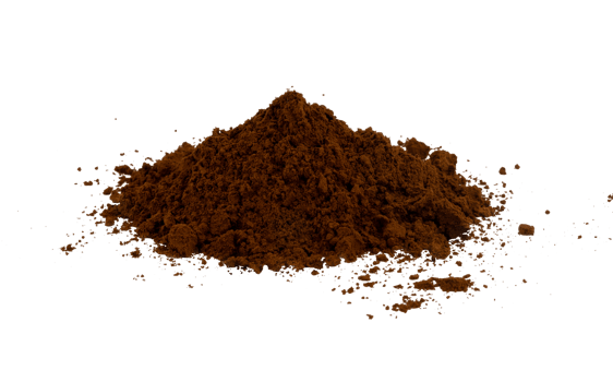 heap of instant coffee powder isolated png