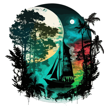 Watercolor painting of a sailboat png