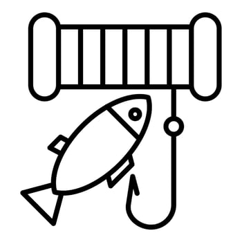 Fishing Icon Style vector