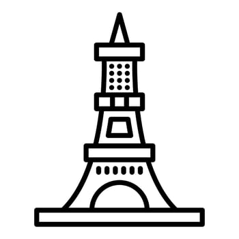 Eiffel Tower Icon Style vector