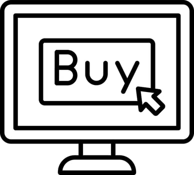 Online Buy Icon Style vector